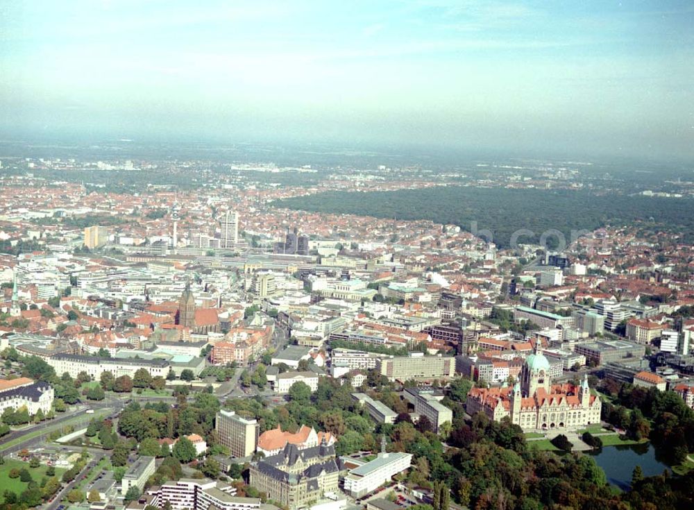 Hannover from the bird's eye view: 