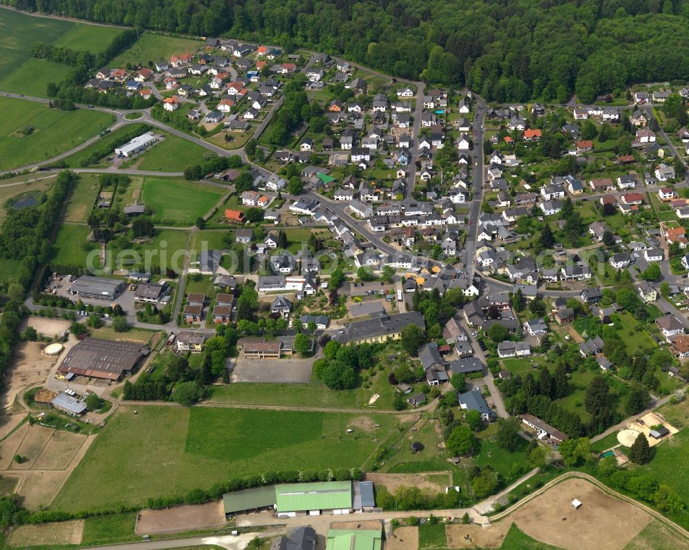 Welschneudorf from above - City view from Welschneudorf in the state Rhineland-Palatinate