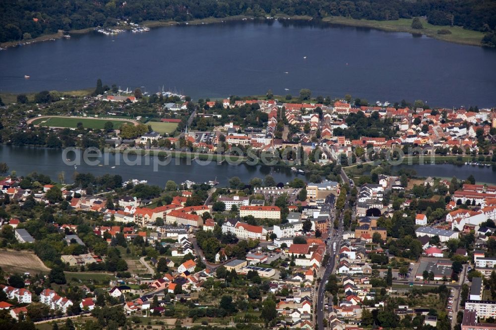 Aerial image Werder - Cityscape Werder Havel in Brandenburg