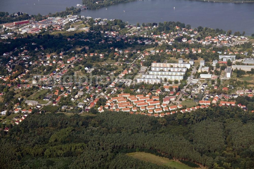 Aerial photograph Werder - Cityscape Werder Havel in Brandenburg