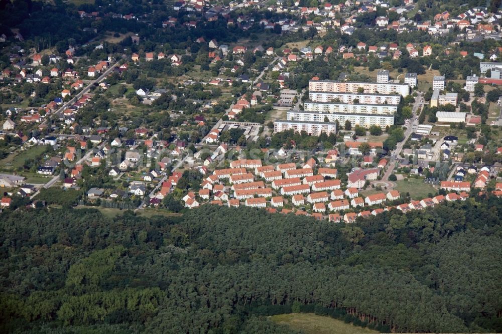 Werder from above - Cityscape Werder Havel in Brandenburg