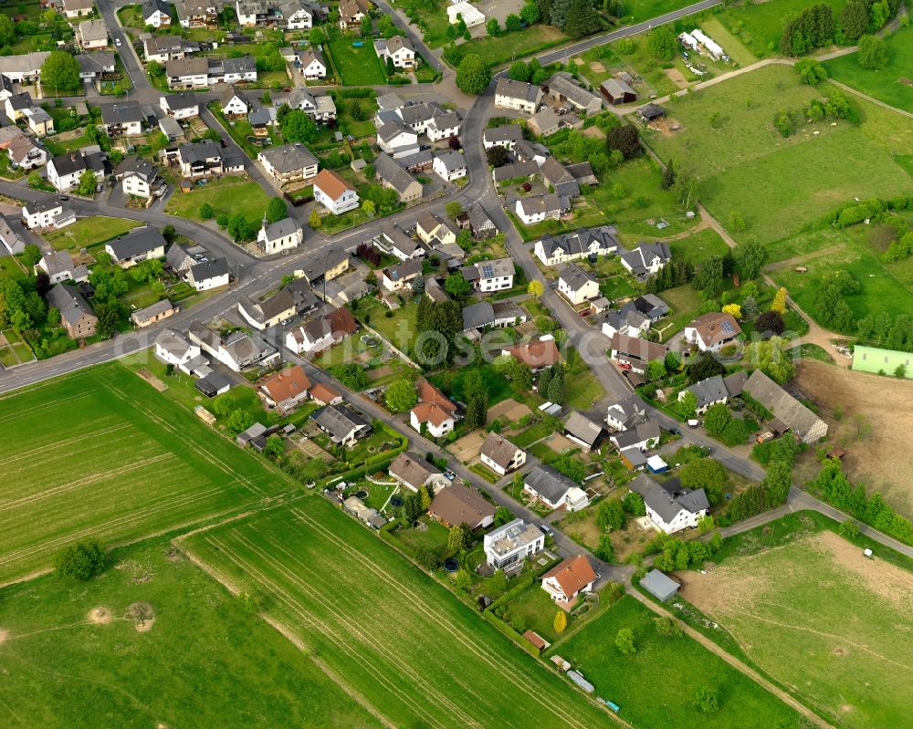 Weroth from above - Cityscape of Weroth, on the L317, in Rhineland-Palatinate