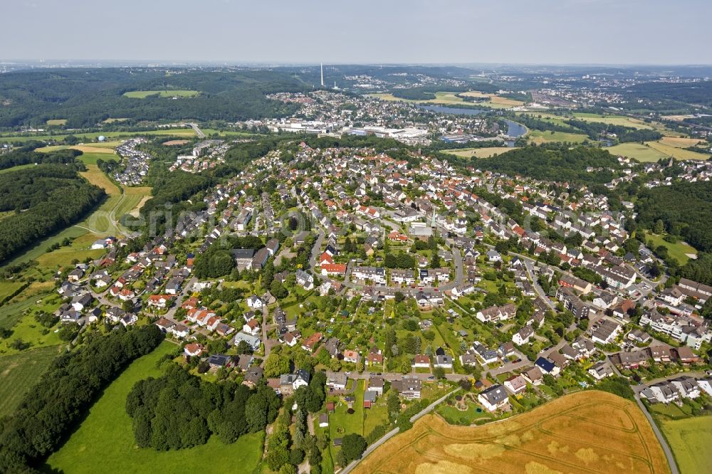Wetter from above - Cityscape of Wetter in the Ruhr valley in North Rhine-Westphalia