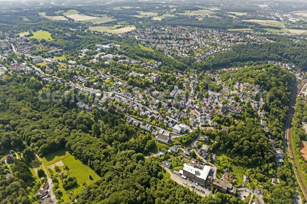 Wetter from the bird's eye view: Cityscape of Wetter in the Ruhr valley in North Rhine-Westphalia