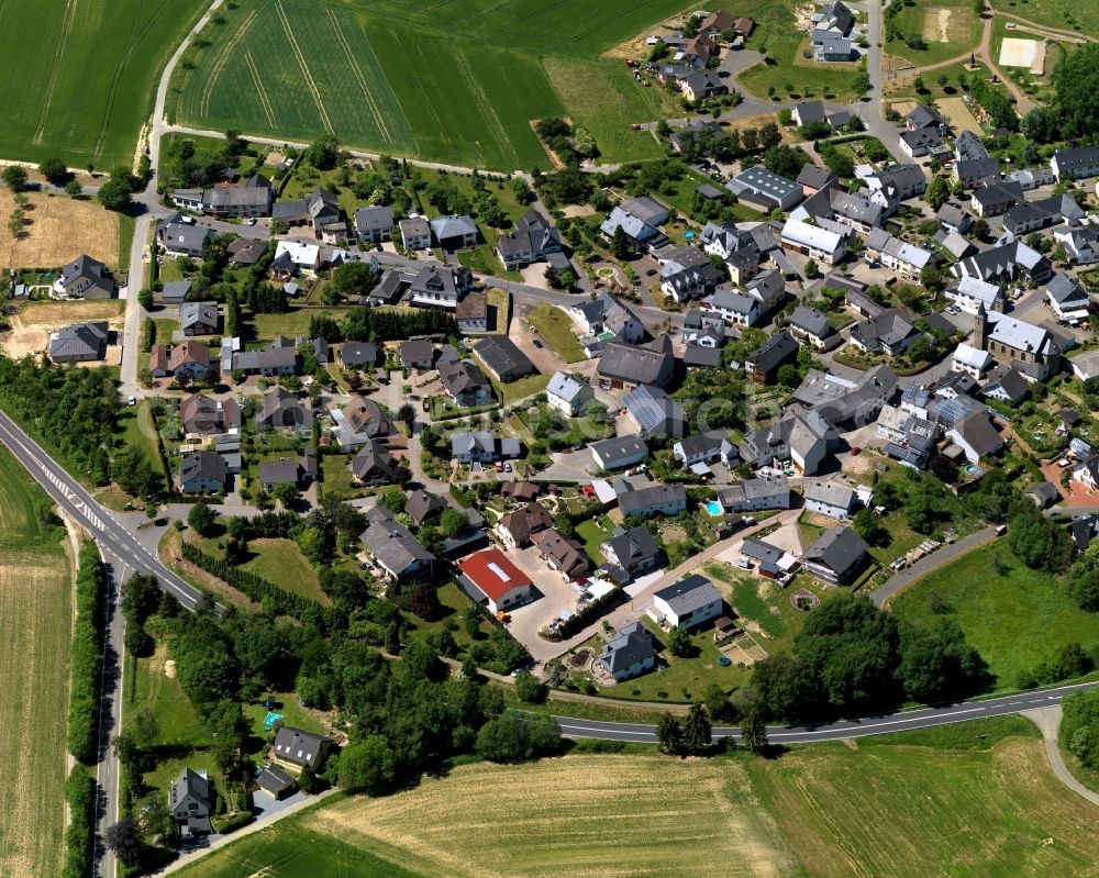 Aerial image Wiebelsheim - City view from Wiebelsheim in the state Rhineland-Palatinate