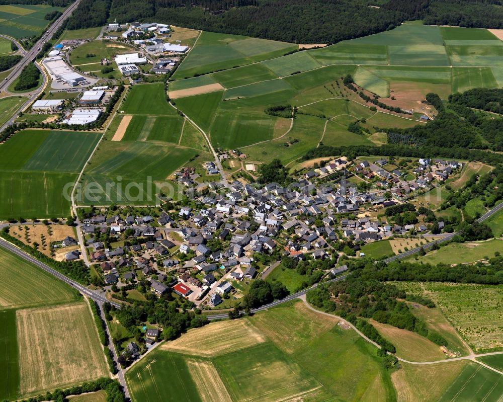 Wiebelsheim from above - City view from Wiebelsheim in the state Rhineland-Palatinate