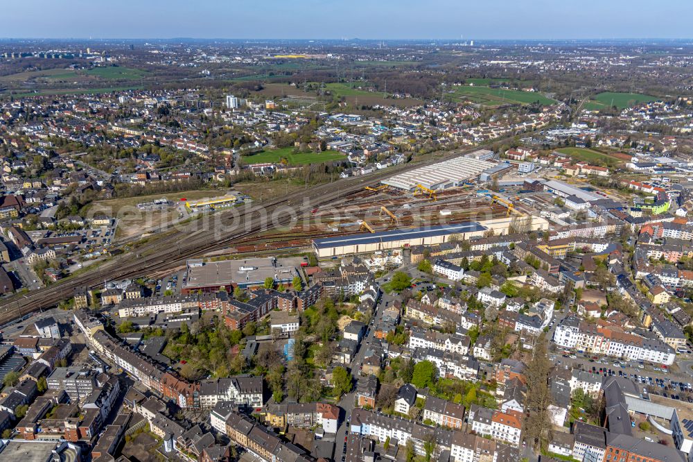 Witten from the bird's eye view: City view in the urban area of a??a??Witten in the Ruhr area in the state North Rhine-Westphalia, Germany