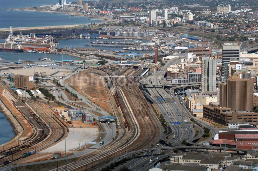 Aerial image Port Elizabeth - View of a housing and industrial area on the Settlers Highway in Port Elizabeth