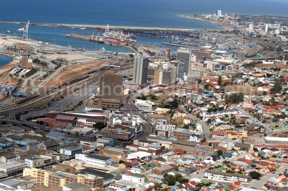 Port Elizabeth from above - View of a housing and industrial area on the Settlers Highway in Port Elizabeth