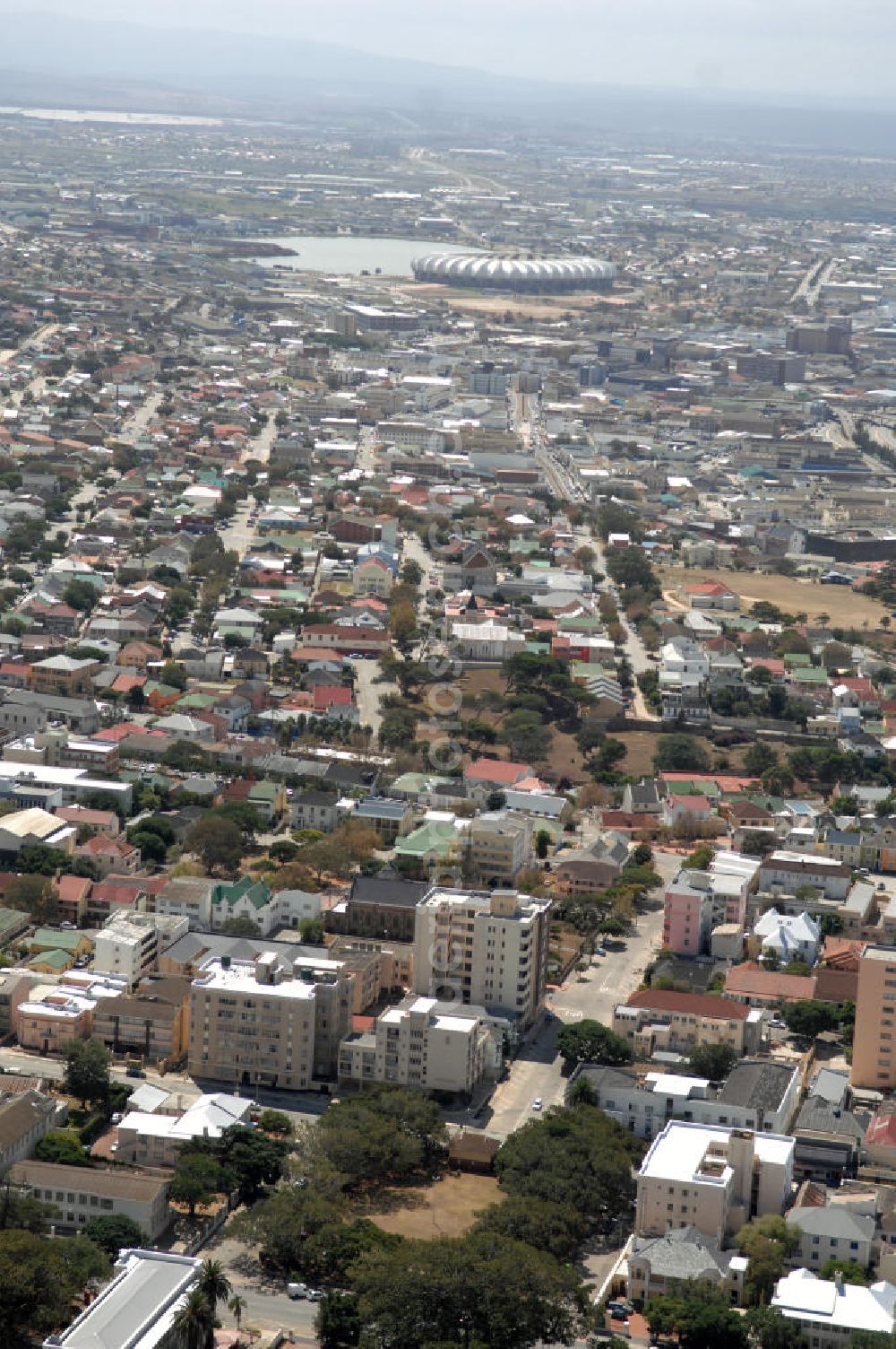 Port Elizabeth from above - View of the town Millard Grange and Mount Croix across from the Settlers Highway in Port Elizabeth