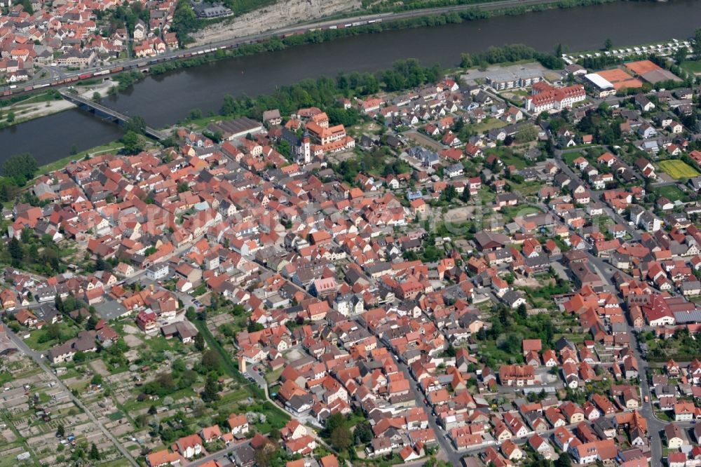 Aerial image Zellingen - iCityscape of Zellingen in Lower Franconia Main Spessart in Bavaria