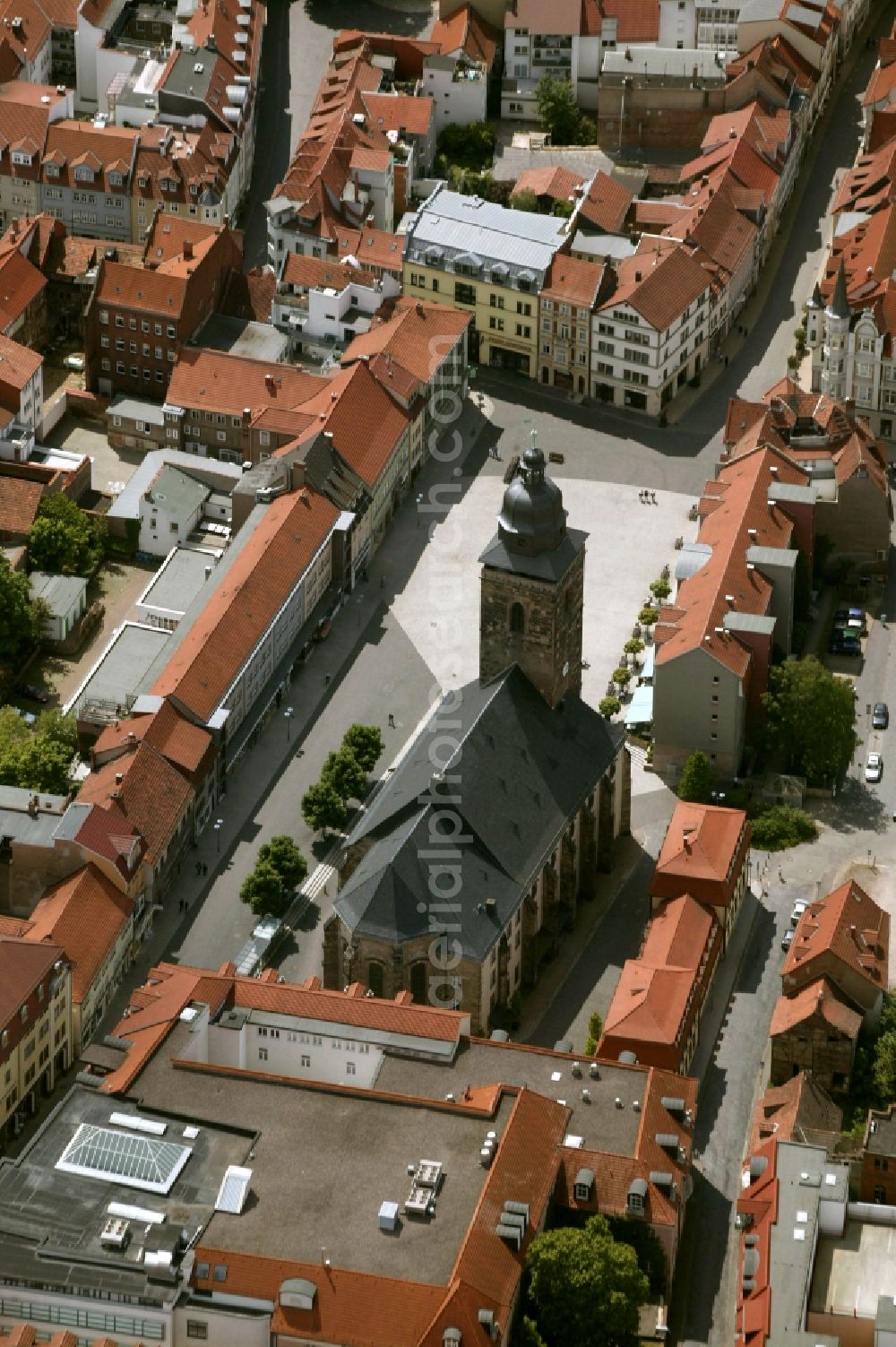 Gotha from the bird's eye view: City view from the center of downtown Gotha in Thuringia