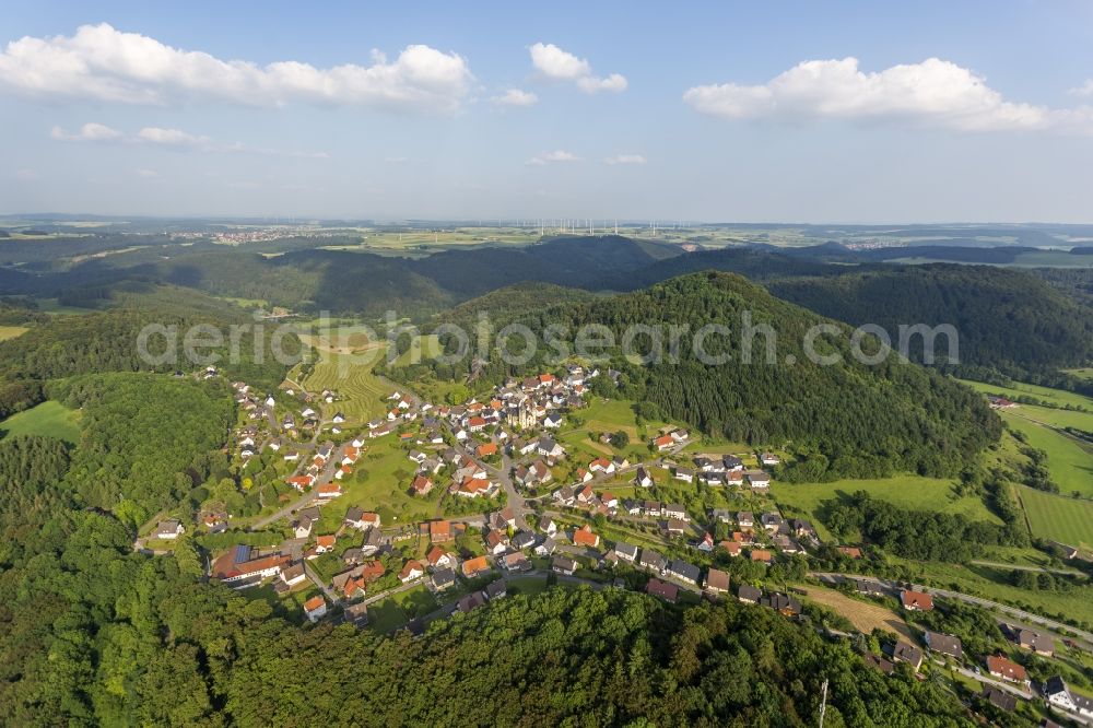 Marsberg from above - City view from the center of Marsberg in North Rhine-Westphalia