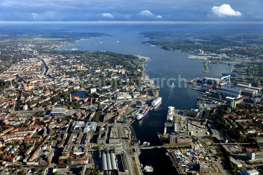 Aerial photograph Kiel - City view from the center of the city of Kiel in Schleswig-Holstein