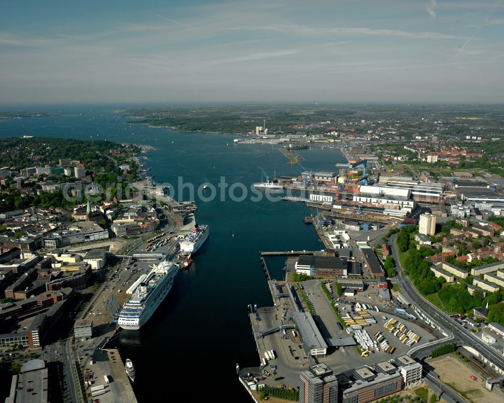 Aerial photograph Kiel - City view from the center of the city of Kiel in Schleswig-Holstein