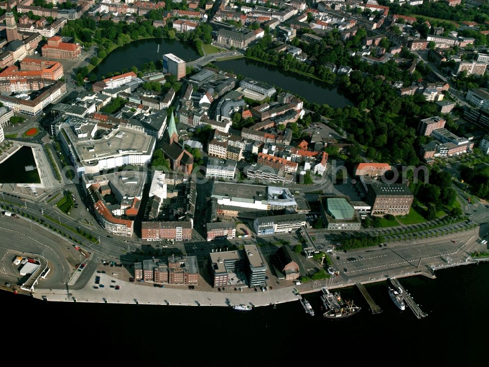 Aerial photograph Kiel - City view from the center of the city of Kiel in Schleswig-Holstein