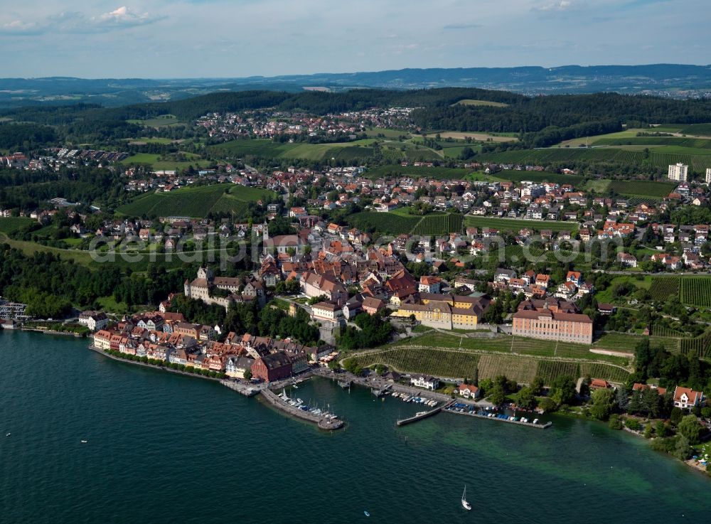 Aerial image Meersburg - Cityscape from the center of Meersburg in Baden-Württemberg