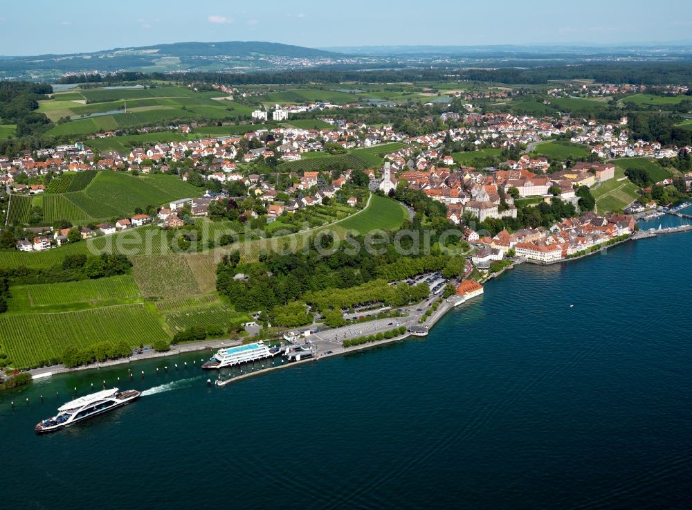 Meersburg from above - Cityscape from the center of Meersburg in Baden-Württemberg