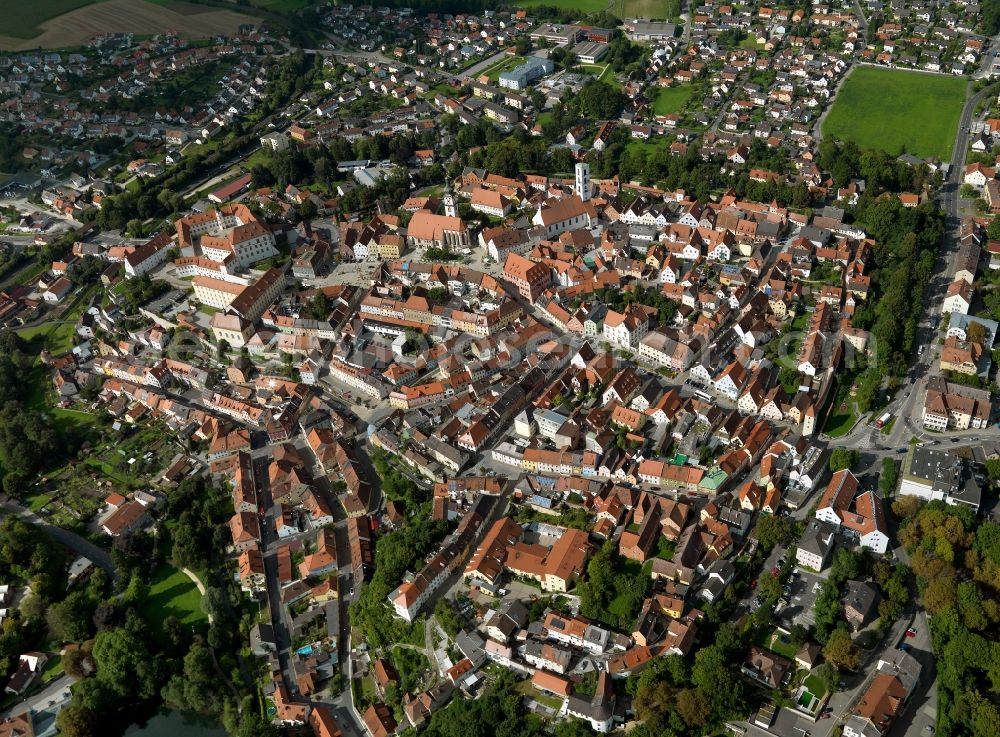 Aerial photograph Sulzbach-Rosenberg - Cityscape from the center of Sulzbach - Rosenberg in Bavaria