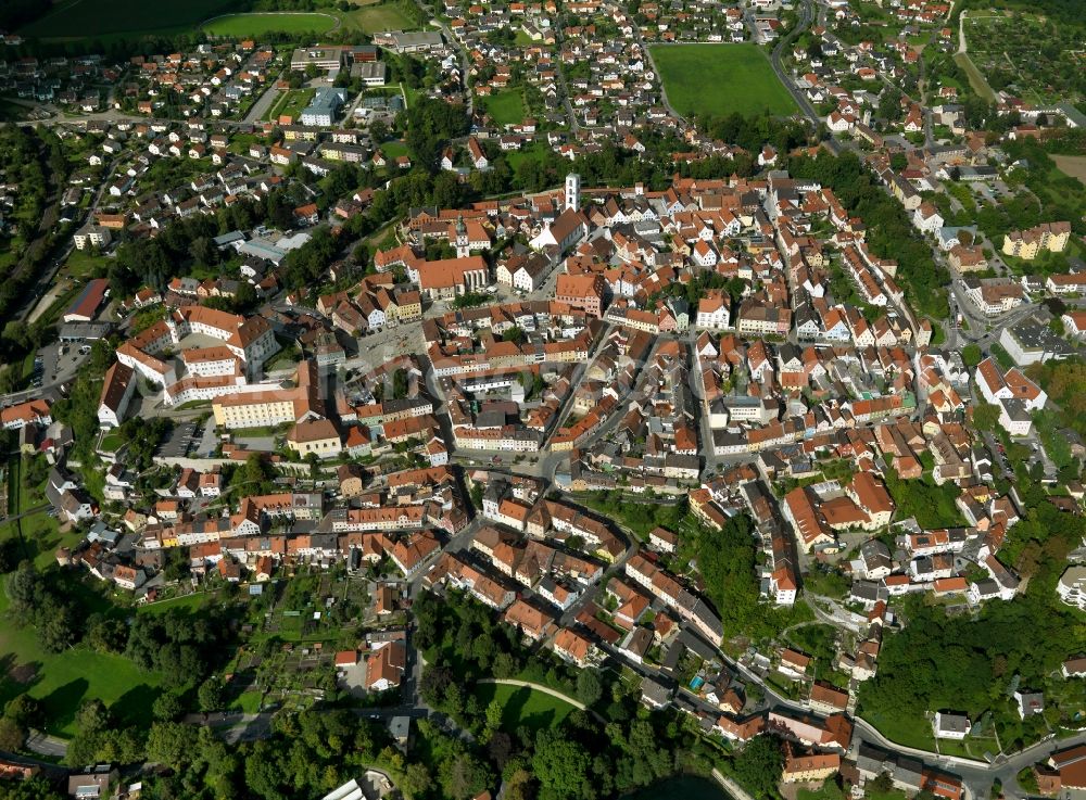 Sulzbach-Rosenberg from above - Cityscape from the center of Sulzbach - Rosenberg in Bavaria