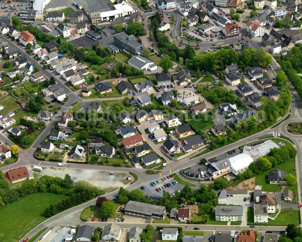 Selters(Westerwald) from the bird's eye view: View of the town of Selters (Westerwald) in the state of Rhineland-Palatinate. The town is located in the county district of Westerwaldkreis and on the river Saynbach