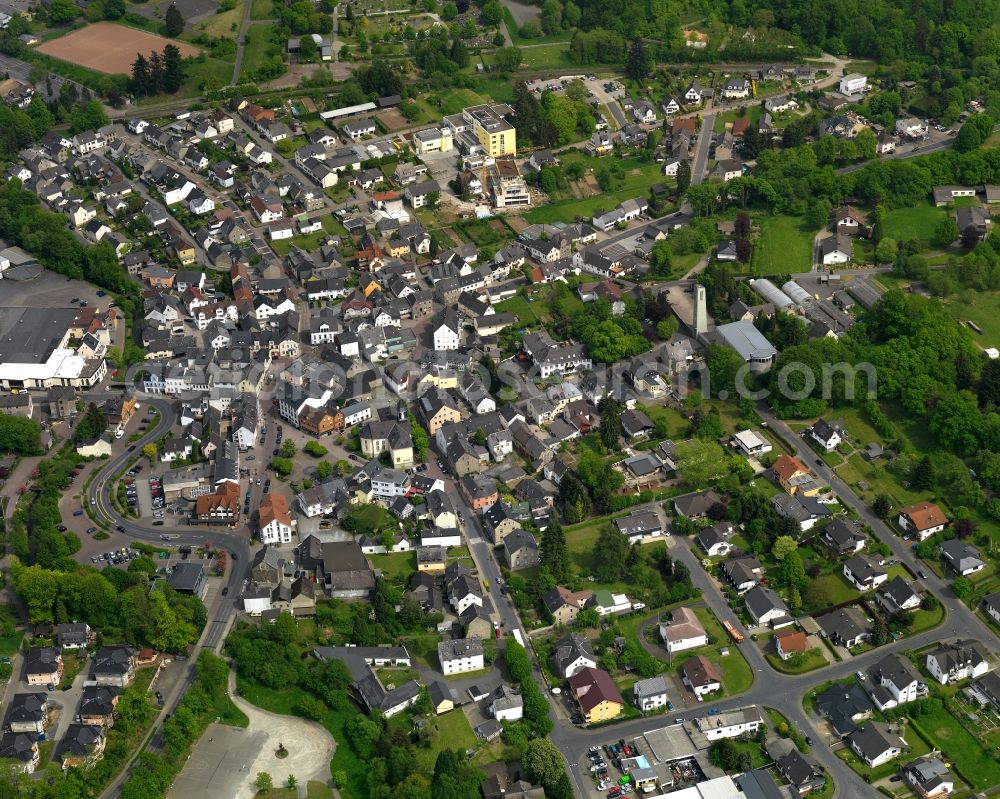 Aerial image Selters(Westerwald) - View of the town of Selters (Westerwald) in the state of Rhineland-Palatinate. The town is located in the county district of Westerwaldkreis and on the river Saynbach