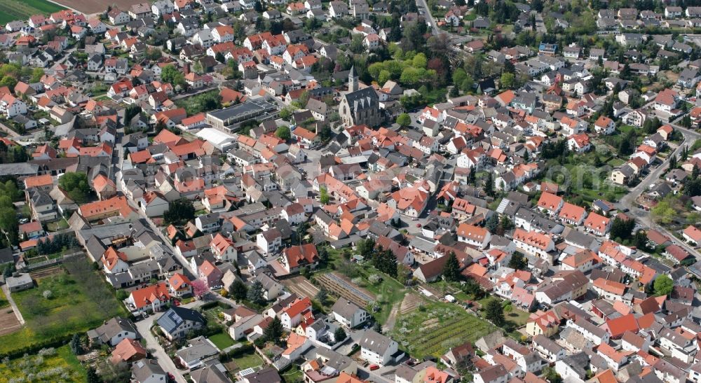 Zornheim from the bird's eye view: City view of Zornheim in Rhineland-Palatinate