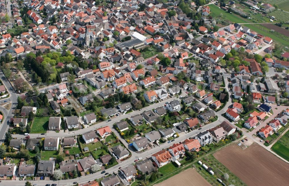 Zornheim from the bird's eye view: City view of Zornheim in Rhineland-Palatinate