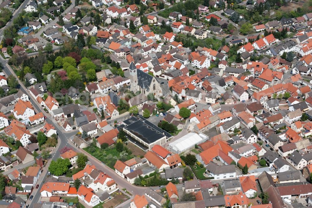 Zornheim from above - City view of Zornheim in Rhineland-Palatinate