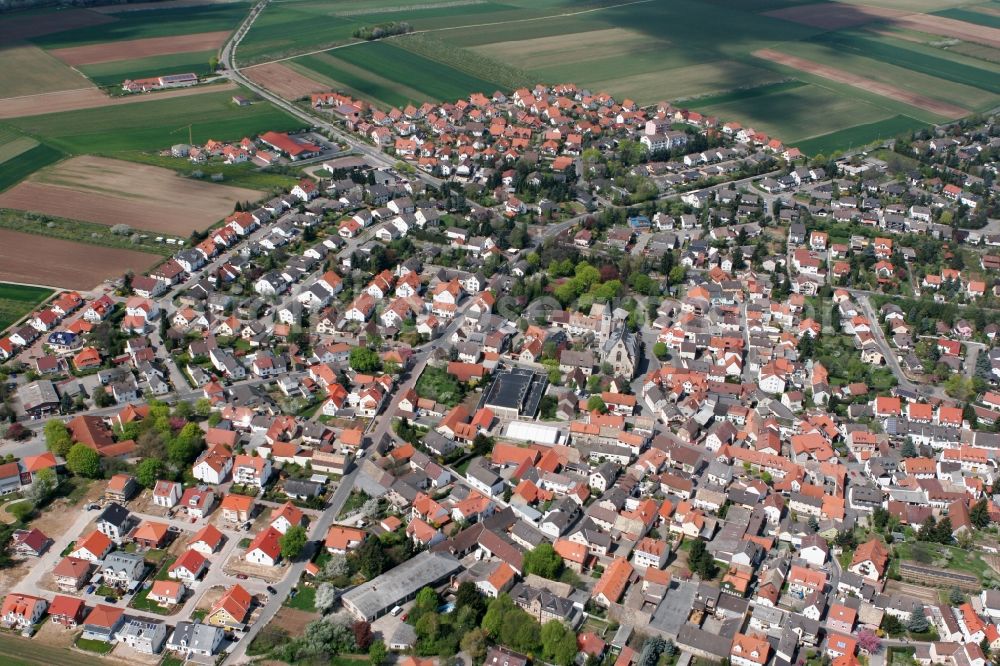 Aerial image Zornheim - City view of Zornheim in Rhineland-Palatinate