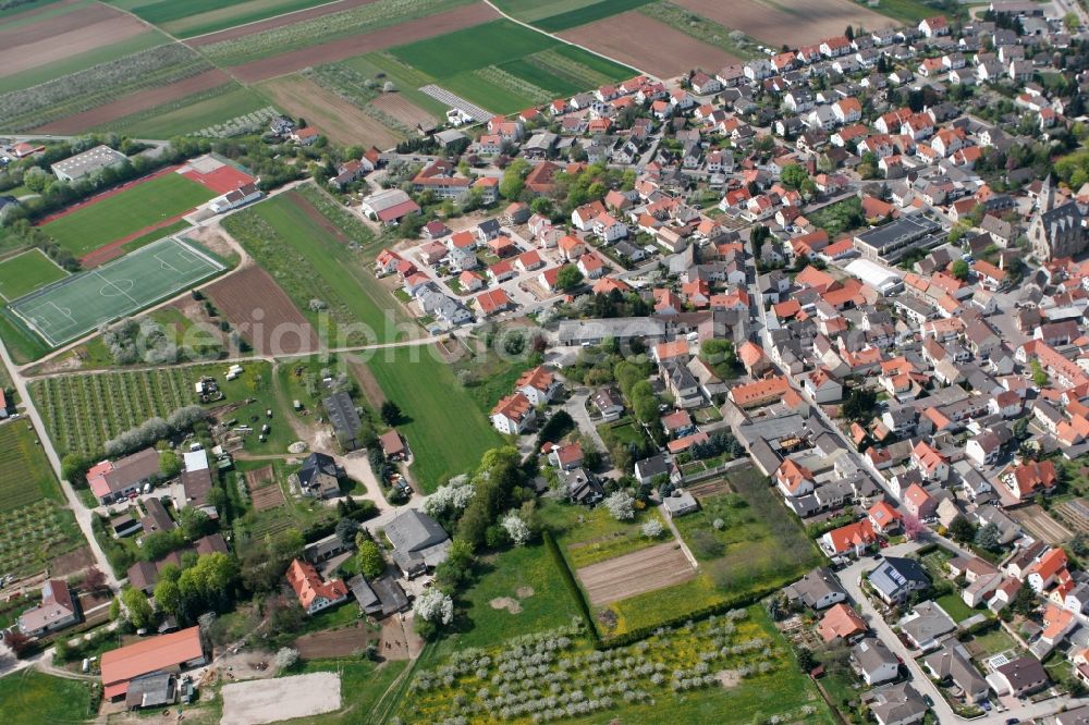 Zornheim from the bird's eye view: City view of Zornheim in Rhineland-Palatinate