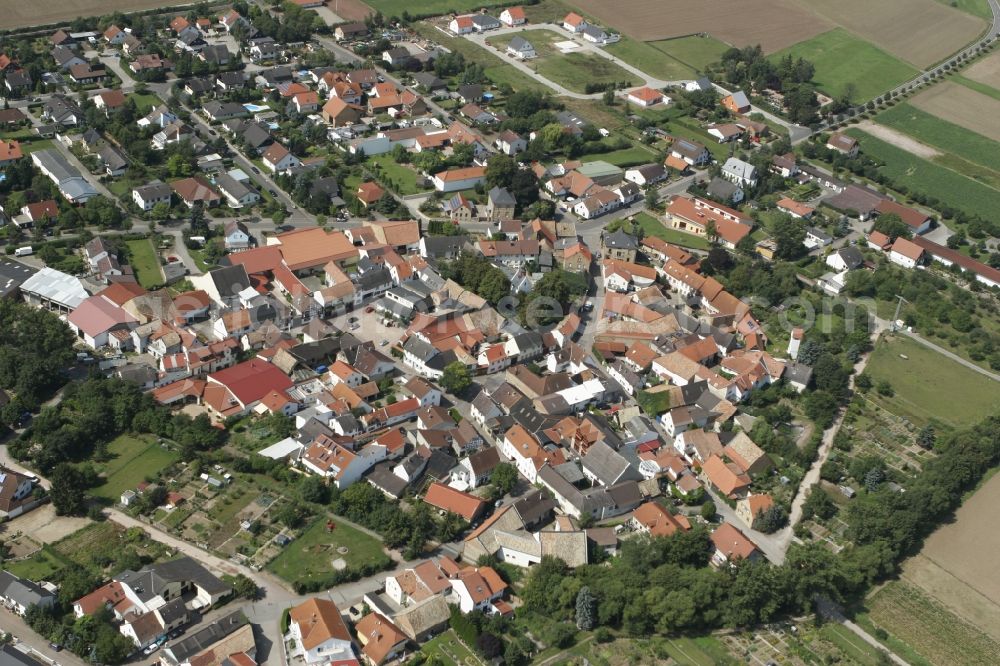 Zotzenheim / VBG Spendlingen-Gen from above - City view of Zotzenheim / VBG Spend Lingen Gensingen in Rhineland-Palatinate