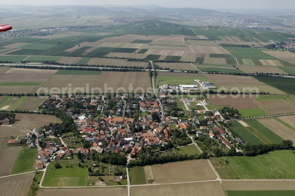 Zotzenheim / VBG Spendlingen-Gen from the bird's eye view: City view of Zotzenheim / VBG Spend Lingen Gensingen in Rhineland-Palatinate