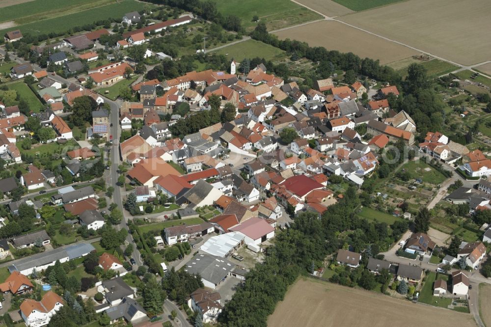 Aerial photograph Zotzenheim / VBG Spendlingen-Gen - City view of Zotzenheim / VBG Spend Lingen Gensingen in Rhineland-Palatinate