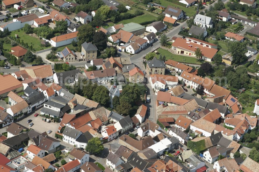 Aerial image Zotzenheim / VBG Spendlingen-Gen - City view of Zotzenheim / VBG Spend Lingen Gensingen in Rhineland-Palatinate