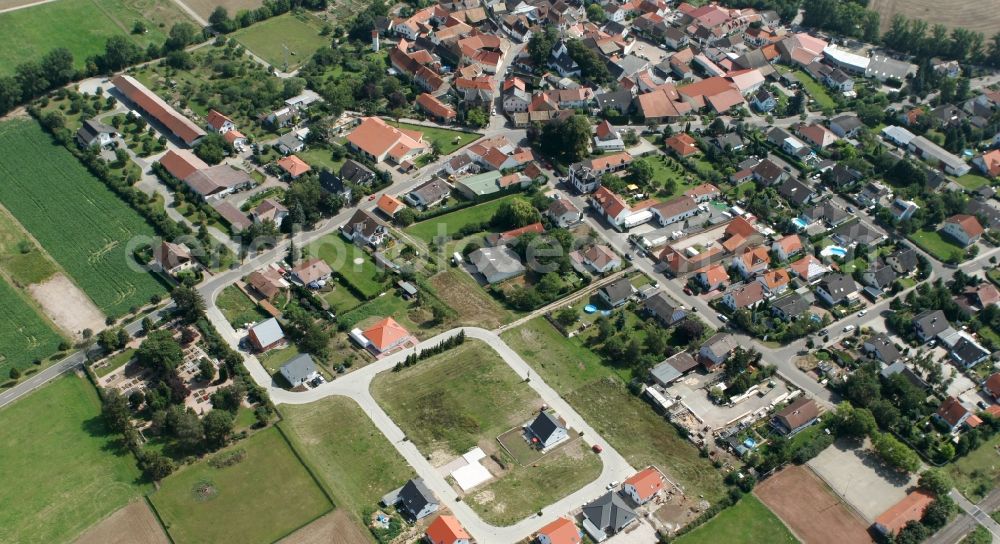 Zotzenheim / VBG Spendlingen-Gen from the bird's eye view: City view of Zotzenheim / VBG Spend Lingen Gensingen in Rhineland-Palatinate