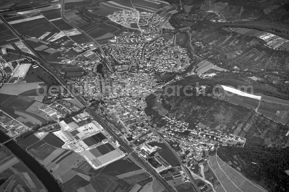 Aerial image Zeil - Village - View of the district Hassberge belonging municipality in Zeil in the state Bavaria