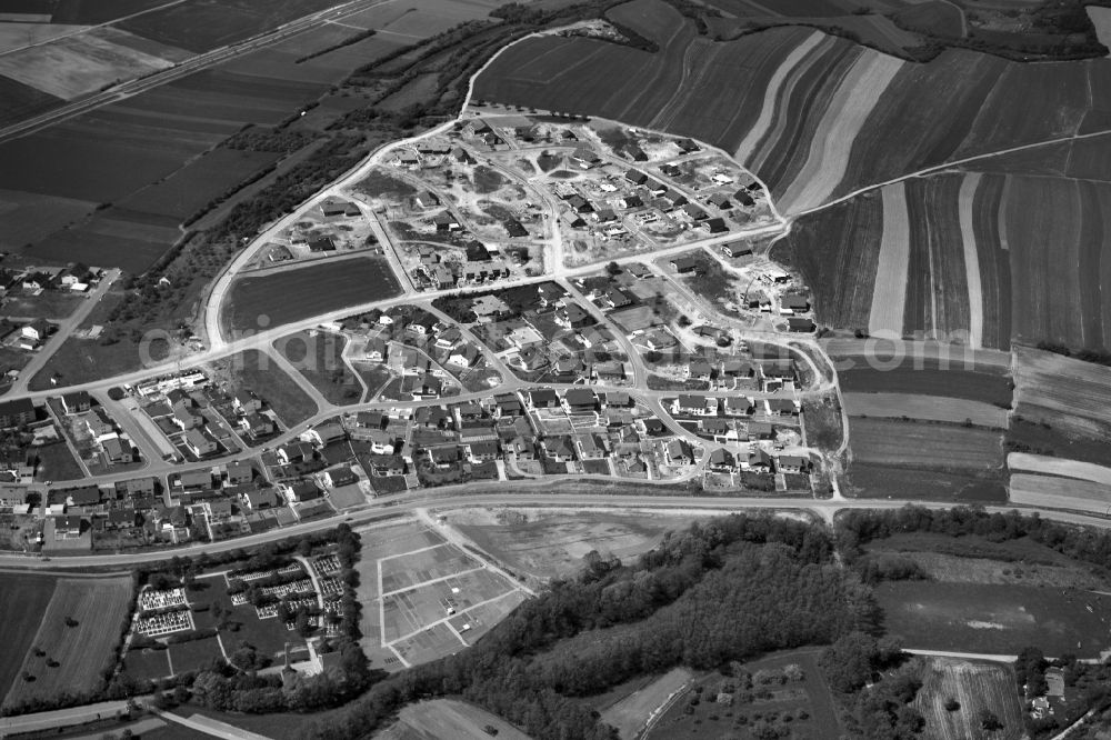 Zeil from above - Village - View of the district Hassberge belonging municipality in Zeil in the state Bavaria