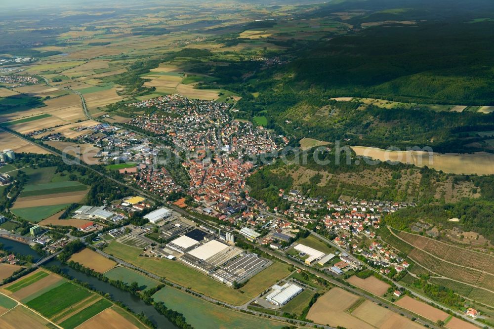 Zeil from the bird's eye view: Village - View of the district Hassberge belonging municipality in Zeil in the state Bavaria