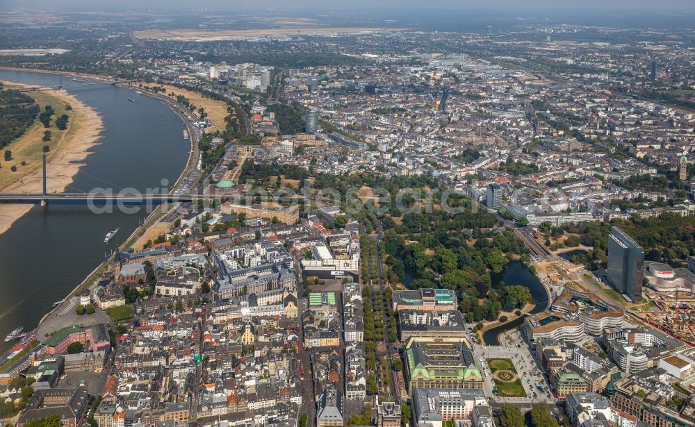 Aerial image Düsseldorf - Municipality 1 in Duesseldorf, North Rhine-Westphalia, Germany