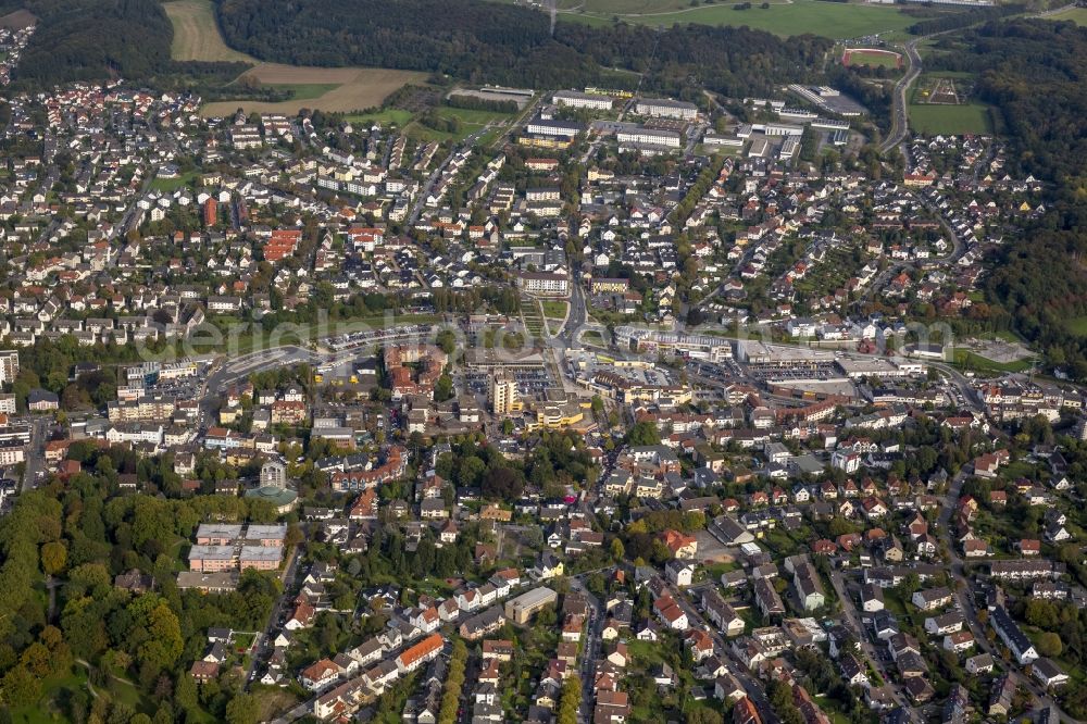 Aerial image Hemer - City celebrations in the center in Hemer in the state of North Rhine-Westphalia