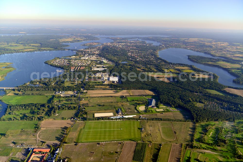 Werder (Havel) from above - City area with outside districts and inner city area in Werder (Havel) in the state Brandenburg, Germany