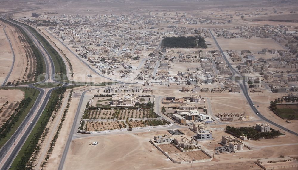 Aerial photograph Salalah - City area with outside districts in Salalah in Dhofar Governorate, Oman