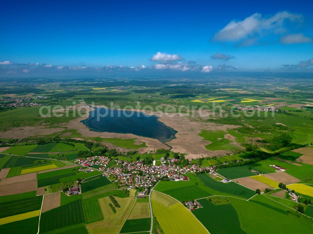 Aerial photograph Tiefenbach - Urban area with outskirts and inner city area on the edge of agricultural fields and arable land in Tiefenbach in the state Baden-Wuerttemberg, Germany