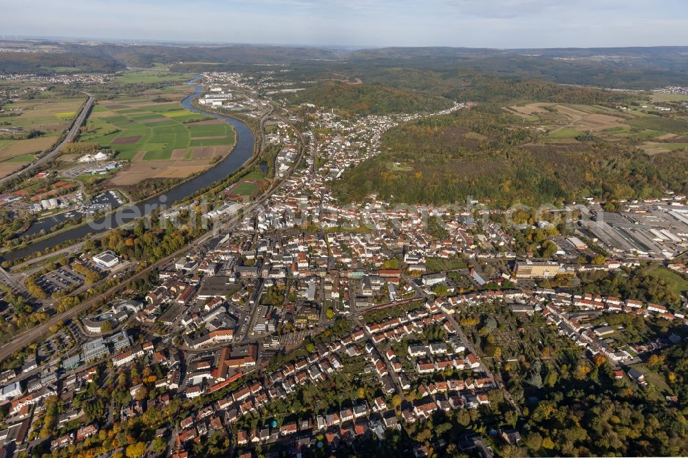 Aerial photograph Merzig - City of Merzig in Saarland