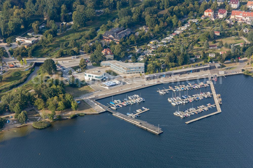 Aerial photograph Senftenberg - City harbor in Senftenberg in the state Brandenburg, Germany