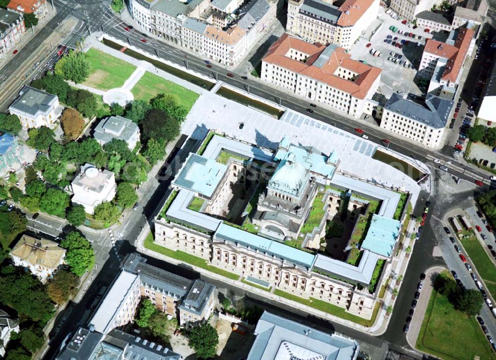 Aerial image Leipzig / Sachsen - 07.09.2002 Stadthaus am Leipziger Altstadtzentrum.