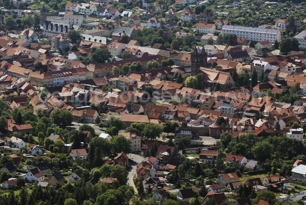 Aerial image Stadtilm - Partial view of Stadtilm in the district Ilm - Kreisin the state of Thuringia