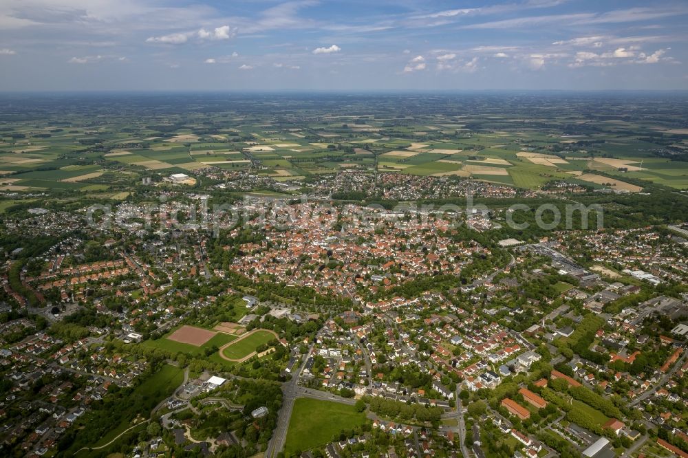 Soest from above - Downtown from midtown Soest in North Rhine-Westphalia