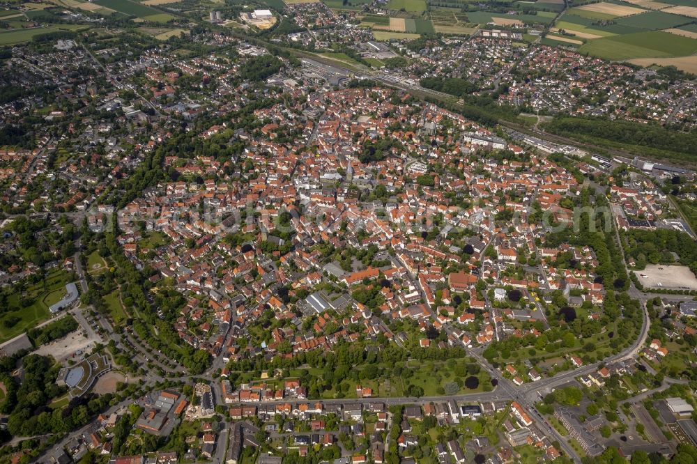 Aerial image Soest - Downtown from midtown Soest in North Rhine-Westphalia